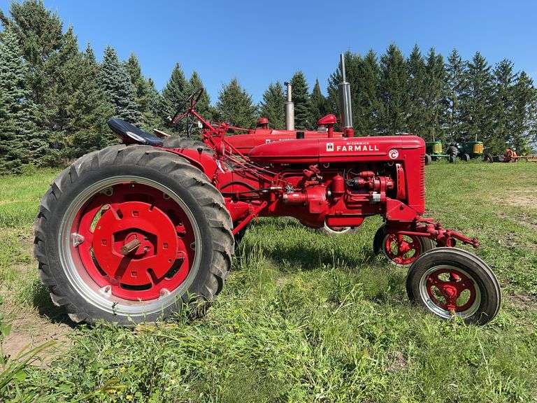 1953 Farmall Model Super C Restored Tractor, Wide Front, Gas Engine, Clam S