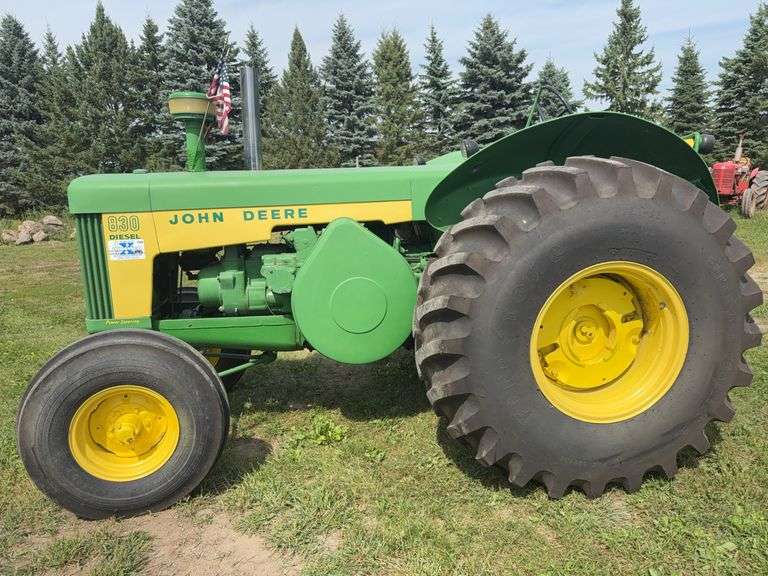 1959 John Deere Model 830 Diesel, Older Restoration, 23.1-26 Tires At 90%, 