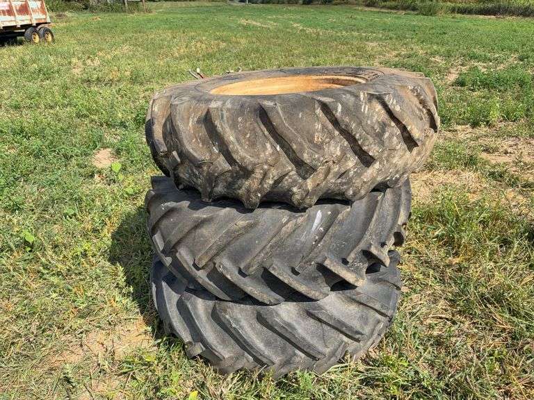 (3) 16.9-28 Tires On 8 Bolt Rims
