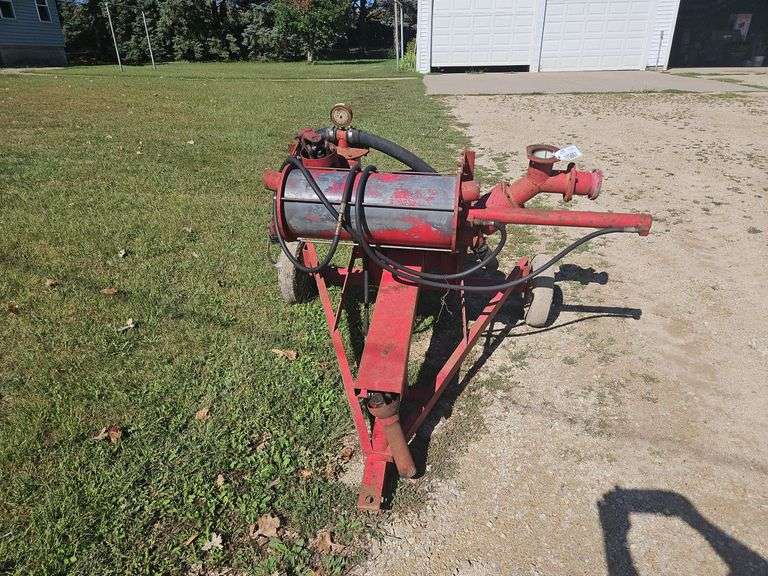 Van Dale Self Priming Manure Pump On 2 Wheel Cart, 1000 PTO