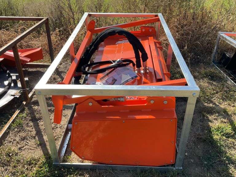 New/Unused Wolverine 60” Drum Mulcher, Universal Skid Loader Plate