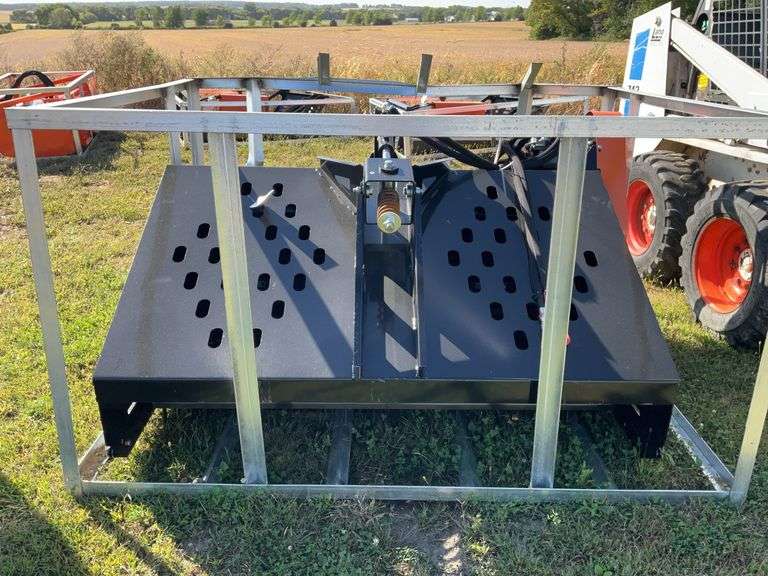 New/Unused Wolverine Landscape Rake, Universal Skid Loader Plate