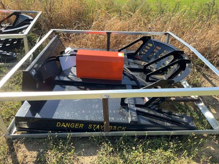 New/Unused Wolverine Disc Lawn Mower 72”,  Universal Skid Loader Plate