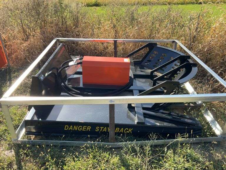 New/Unused Wolverine Disc Lawn Mower 72”,  Universal Skid Loader Plate