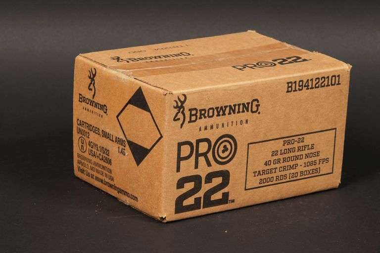 2000 Rds. Browning .22LR Ammo