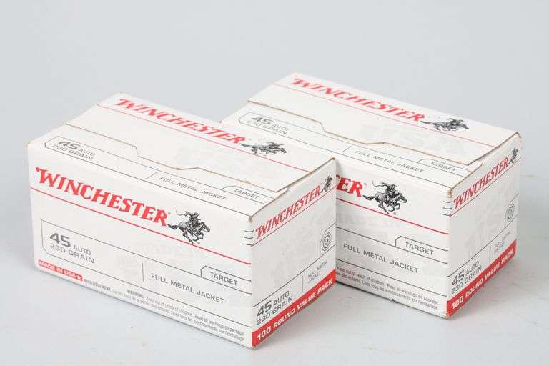 2 Bxs Winchester .45 ACP Ammo