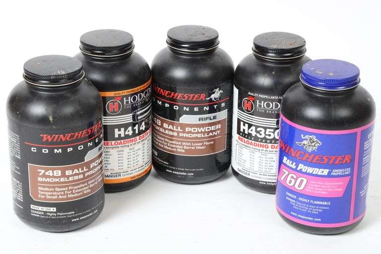 5 Containers Smokeless Powder