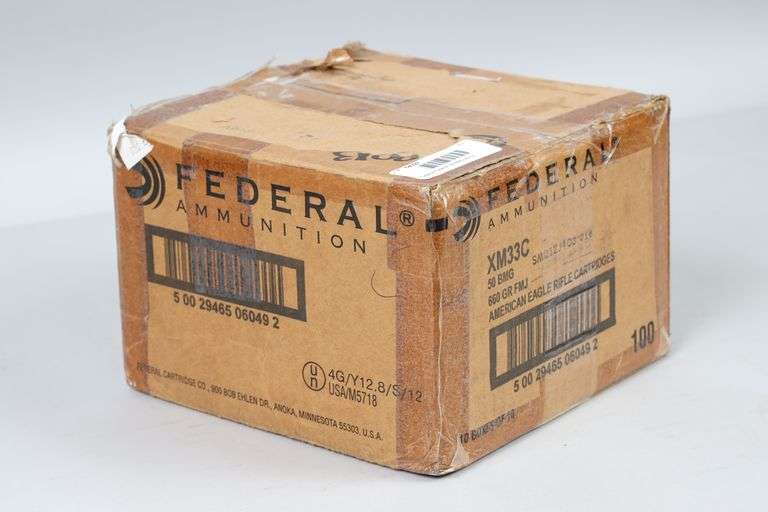 Case of Federal  50 BMG ammo