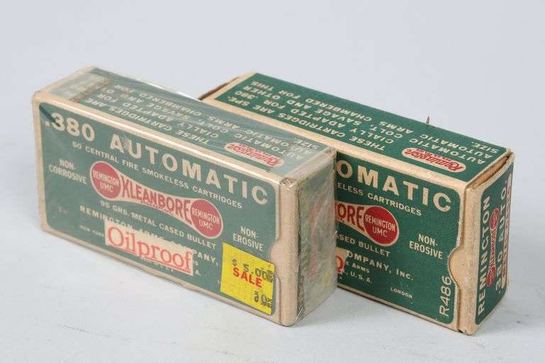 2 boxes of Remington Kleanbore .380 Auto