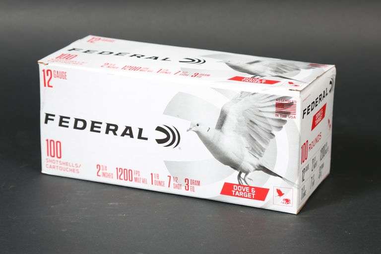 1 Large box Federal 12ga Ammo - Montrose Auction, Inc