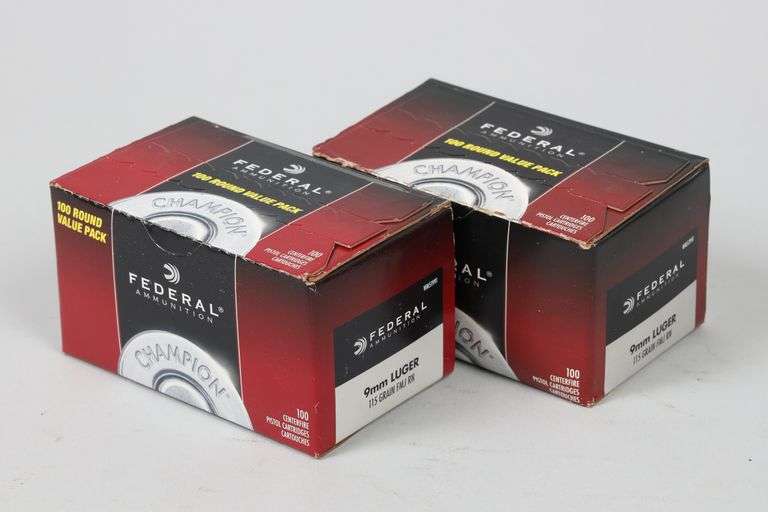 2 Bxs Federal 9mm Ammo