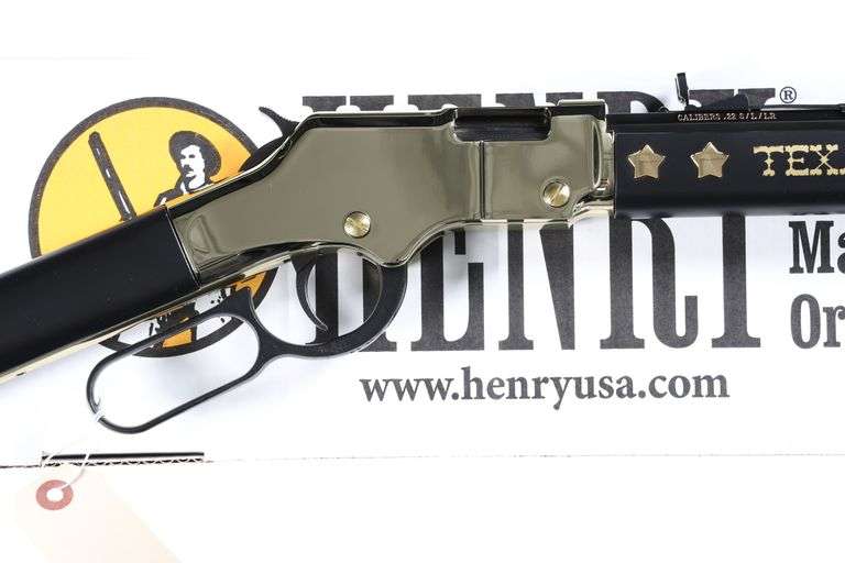Henry Golden Boy Texas Tribute Lever Rifle .22 sllr