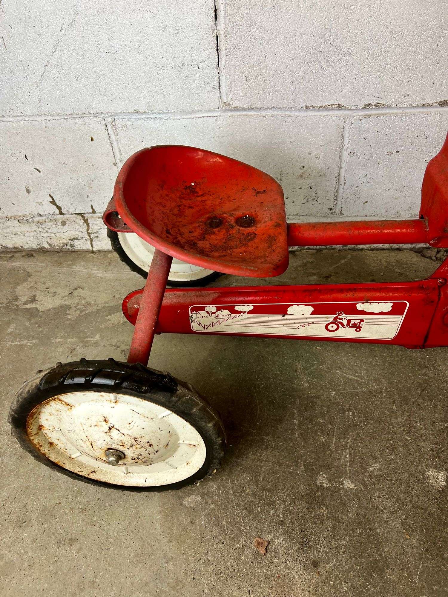 Vintage AMF Power-Trac Chain Drive Pedal Tractor Riding Toy