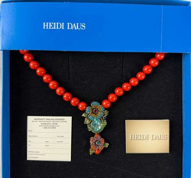 Heidi Daus Floral Necklace with Box