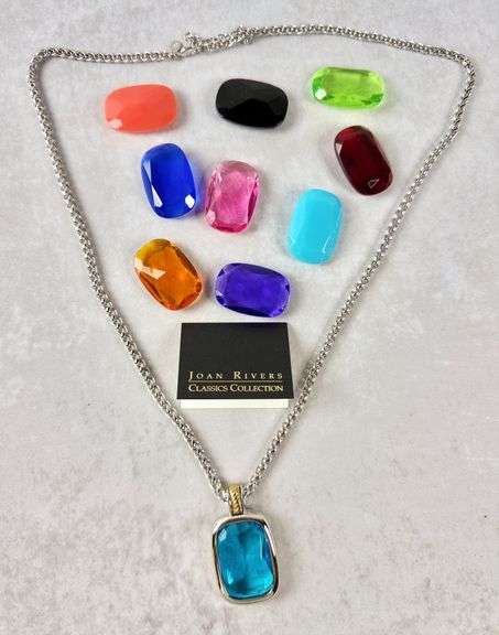 Joan Rivers Pendant Necklace with 10 Pendants with Box