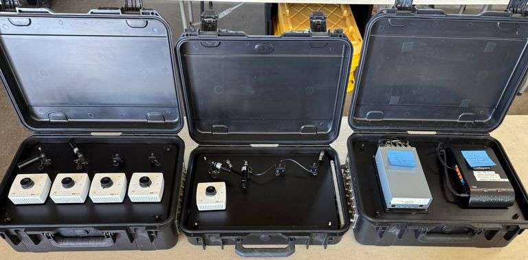 (3) SKB Cases w/ Surveillance Equipment