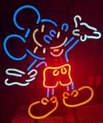 Vintage Mickey Mouse Neon Sign Disney