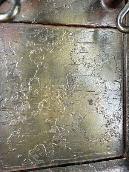 Antique Tiffany Studios New York Zodiac Bronze Desk Set 990 1000 1093