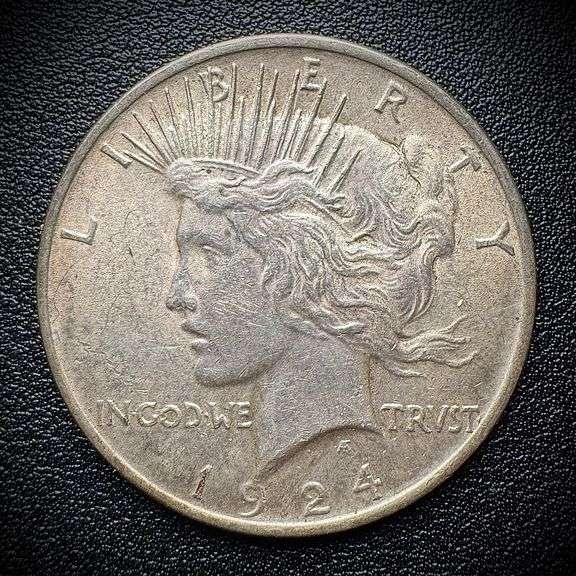 1924 Peace Silver Dollar $1