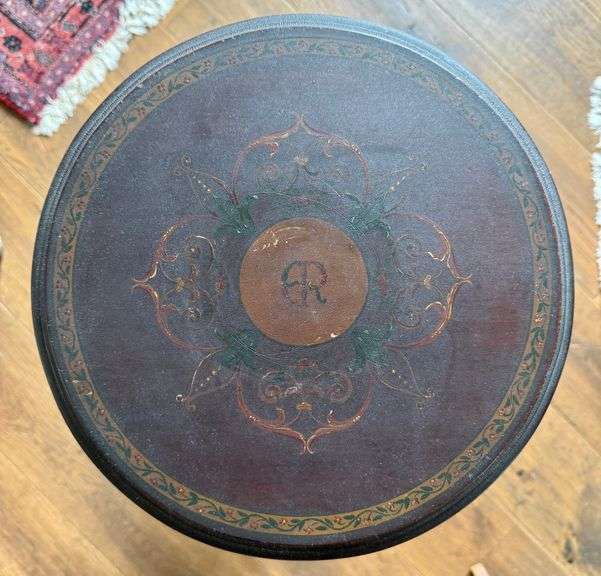Antique 1880's Victorian Satinwood Sewing Table/Stand