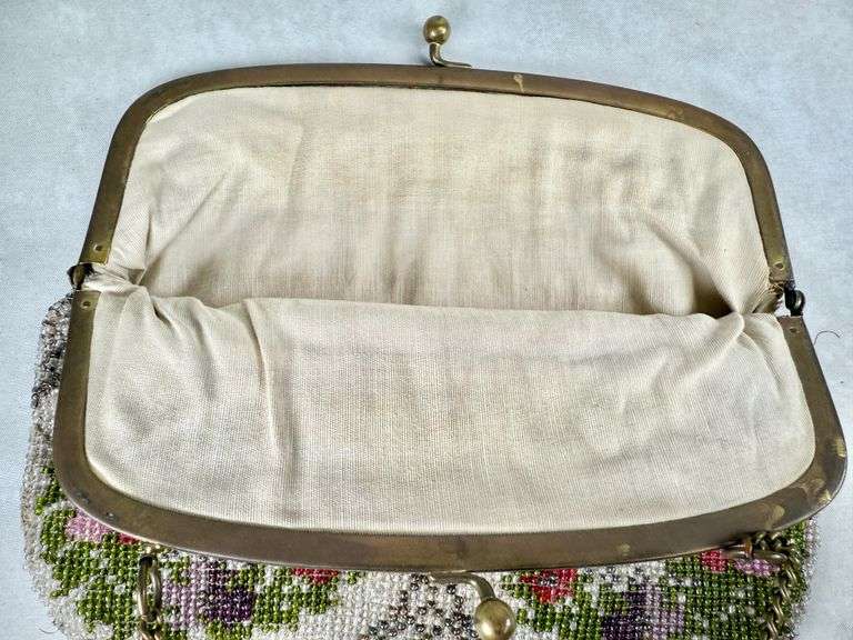 (2) Vintage Beaded Hand Bags Purses