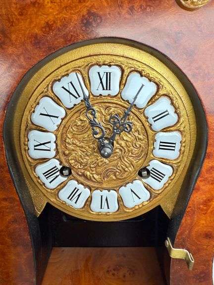 Antique Franz Hermle Louis XIV-Style 131-070 Made in West Germany Mantel Clock