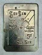 Vintage Sen Sen Candy Gum 5c Metal Bank