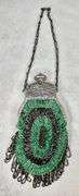 Vintage Flapper Style Made in Czechoslovakia Beaded Hand Bag Purse