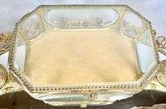 Vintage Ornate Ormolu Filigree French Dresser Set