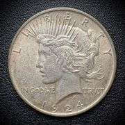 1924 Peace Silver Dollar $1