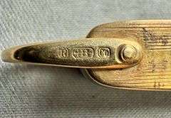 Vintage Voos R&B Co. 14K Yellow Gold Pocket Knife Scissors Nail File