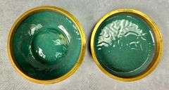 Namikawa Yasuyuki Kyoto Japanese Cloisonne Enamel Circular Kogo Incense Box & Cover