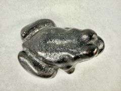 Vintage Cast Iron Frog Figurine Doorstop