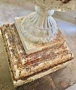 Antique Victorian Massive Cast Iron Urn Garden Planter