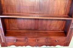 Antique Watchmaker's Bench/Table with Hanging Shelf & Vitek Stool
