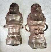 ORIGINAL Vintage Griswold Cast Iron Hello Kiddies Santa Claus 12" Mold 897