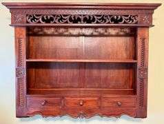 Antique Watchmaker's Bench/Table with Hanging Shelf & Vitek Stool