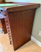 Antique Watchmaker's Bench/Table with Hanging Shelf & Vitek Stool