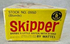Vintage 1963 NEW in Original Box Mattel Skipper Doll Blonde 0950 NEVER REMOVED FROM BOX