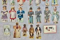 Buttermilk Toilet Soap & Clark's Spool Cotton  Paper Dolls Trading Cards including African American