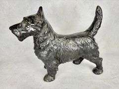 Vintage Cast Iron Scottie Dog Figurine Doorstop
