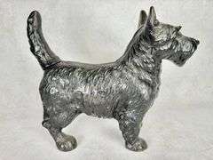 Vintage Cast Iron Scottie Dog Figurine Doorstop