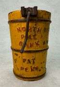 Vintage John Wright Save Your Money and Freeze It North Pole Bank Cast Iron Ice Cream Freezer