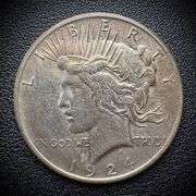 1924 Peace Silver Dollar $1