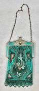 Vintage Whiting & Davis Mesh Enamel Hand Bag Purse