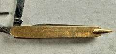 Vintage Voos R&B Co. 14K Yellow Gold Pocket Knife Scissors Nail File