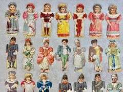 Buttermilk Toilet Soap & Clark's Spool Cotton  Paper Dolls Trading Cards including African American