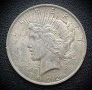 1922 Peace Silver Dollar $1