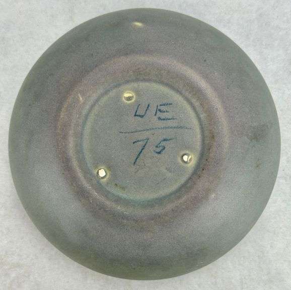 Green & Purple Pottery Bowl