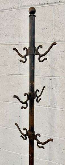 Antique Cast Iron Hall Tree Coat/Hat Rack